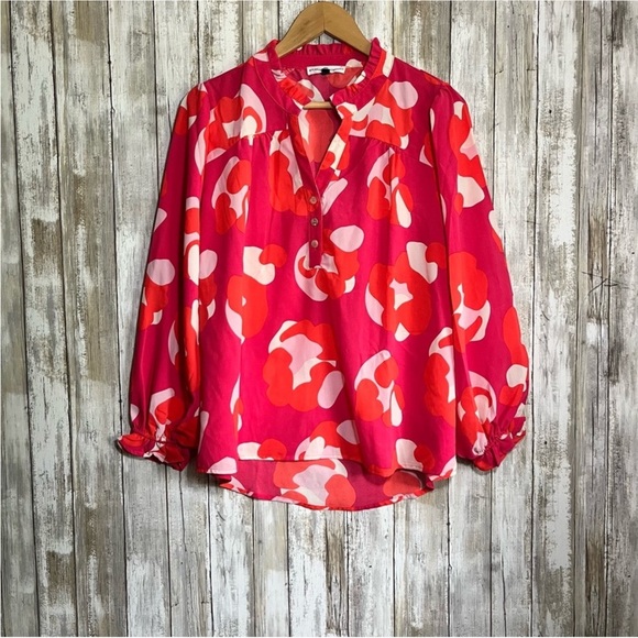 Michelle McDowell Pink Popover Blouse - Picture 2 of 6